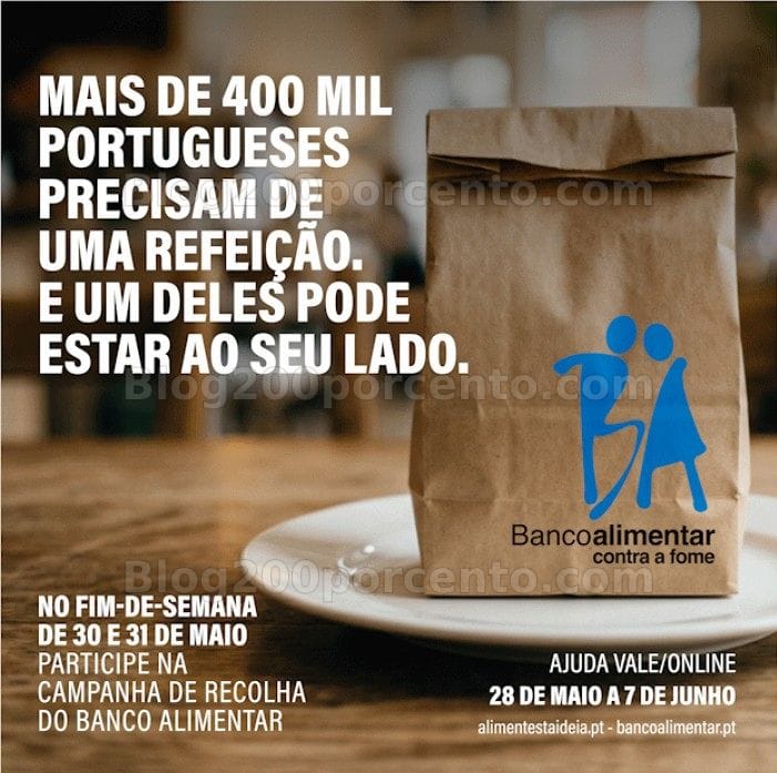 ALERTA - Recolha de alimentos do BANCO ALIMENTAR este Fim de Semana - 30 e 31 maio