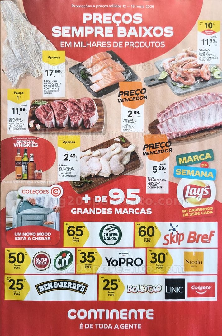 Antevisão Folheto CONTINENTE Promoções de 12 a 18 maio
