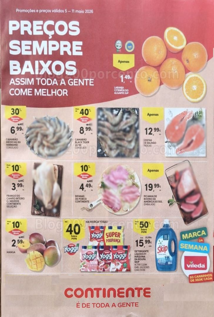 Antevisão Folheto CONTINENTE Promoções de 5 a 11 maio