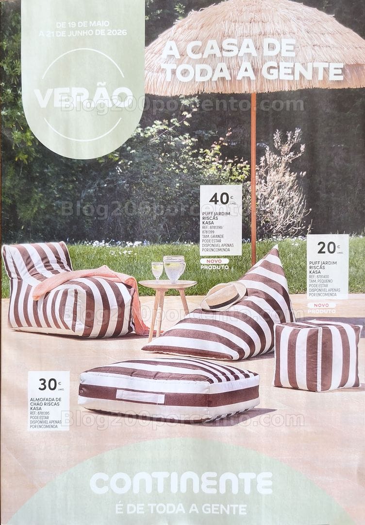 Antevisão Folheto CONTINENTE Casa Verão Promoções de 19 maio a 21 junho
