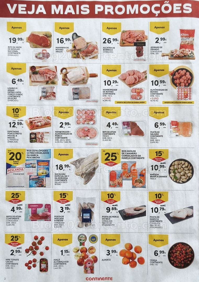 Antevisão Folheto CONTINENTE Promoções Fim de Semana - 22 a 25 maio