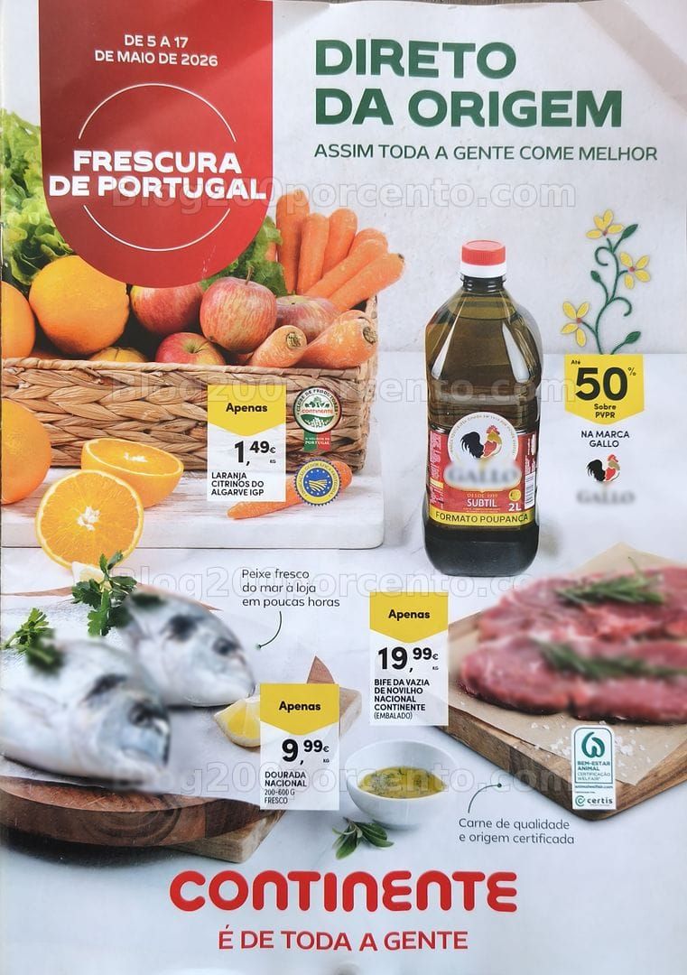 Antevisão Folheto CONTINENTE Especial Sabores de Portugal Promoções de 5 a 17 maio