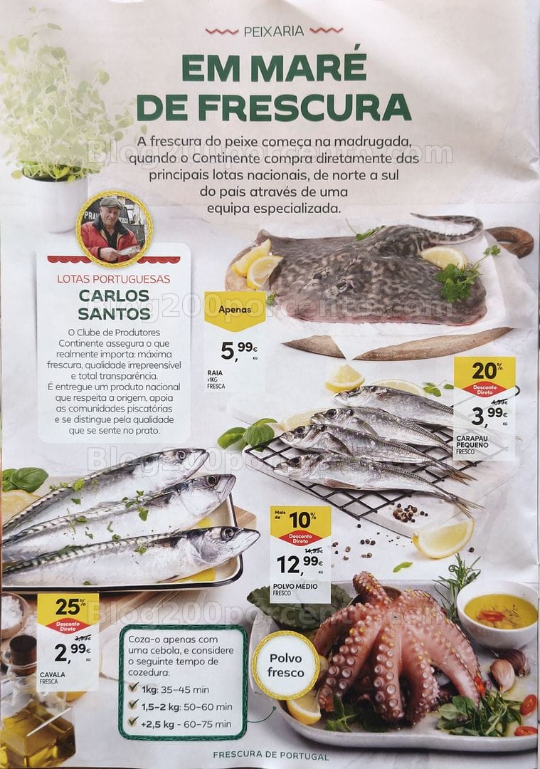 Antevisão Folheto CONTINENTE Especial Frescura de Portugal Promoções de 5 a 17 maio