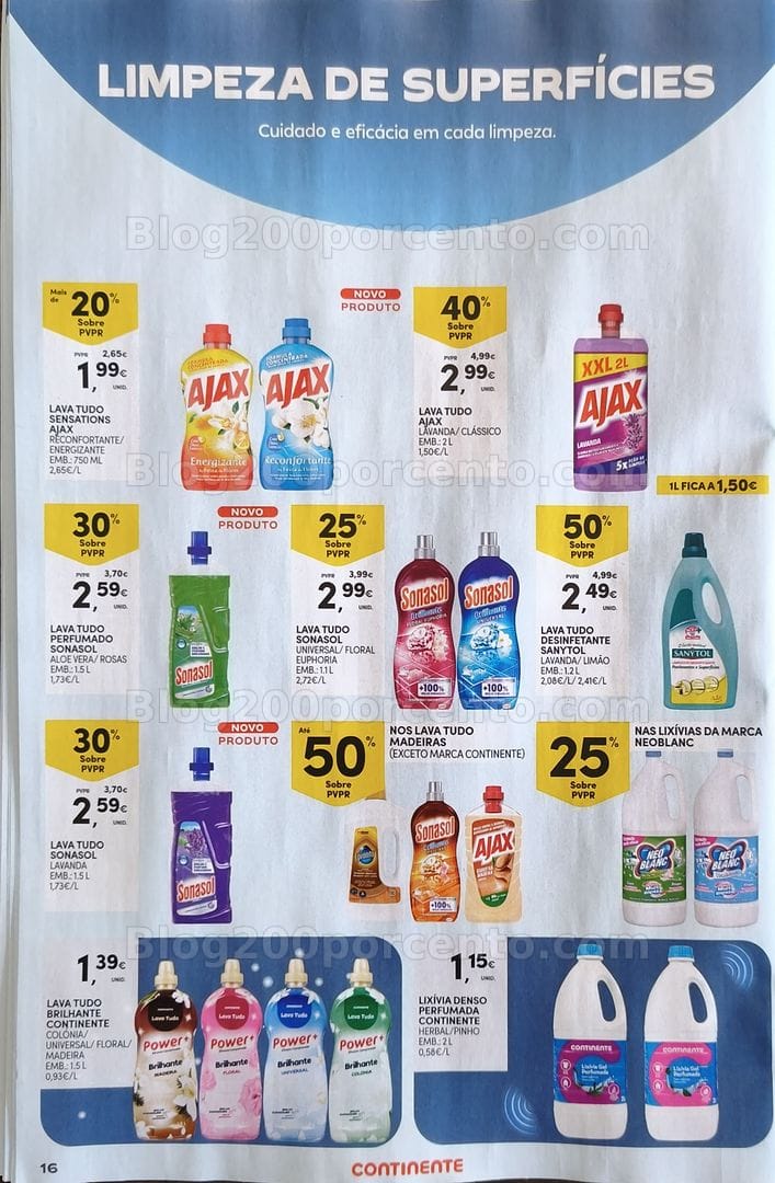 Antevisão Folheto CONTINENTE Especial Limpeza do Lar Promoções de 12 a 24 maio