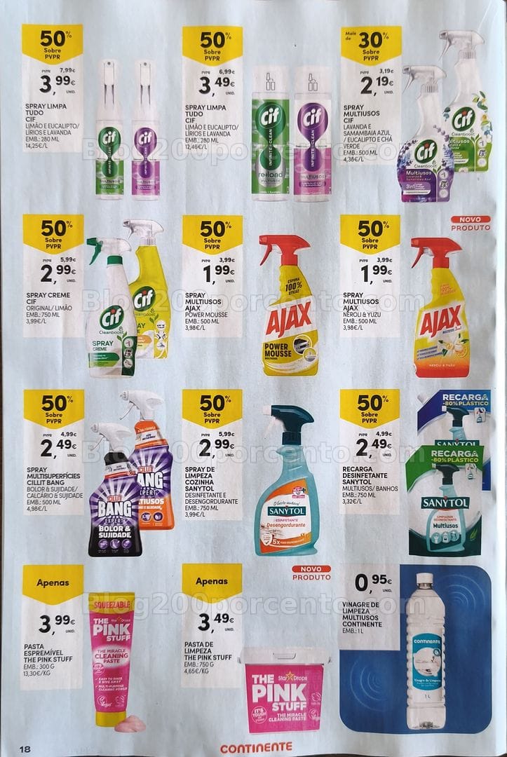 Antevisão Folheto CONTINENTE Especial Limpeza do Lar Promoções de 12 a 24 maio