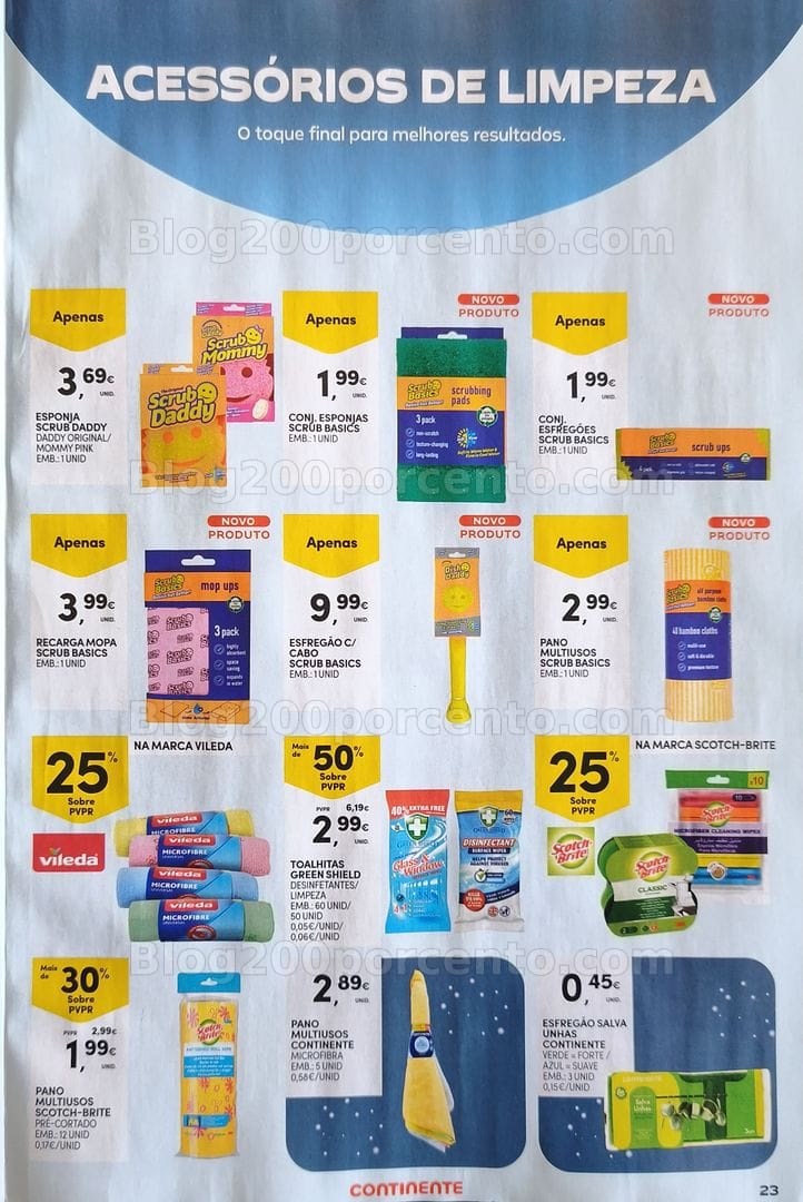 Antevisão Folheto CONTINENTE Especial Limpeza do Lar Promoções de 12 a 24 maio