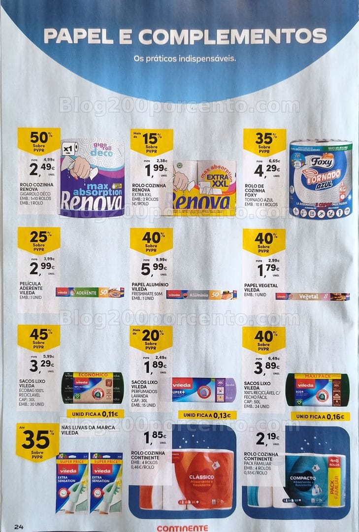 Antevisão Folheto CONTINENTE Especial Limpeza do Lar Promoções de 12 a 24 maio