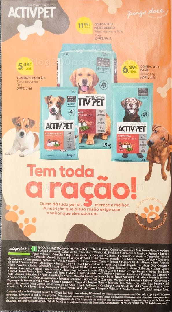 Antevisão Folheto PINGO DOCE Pets Promoções de 26 maio a 8 junho