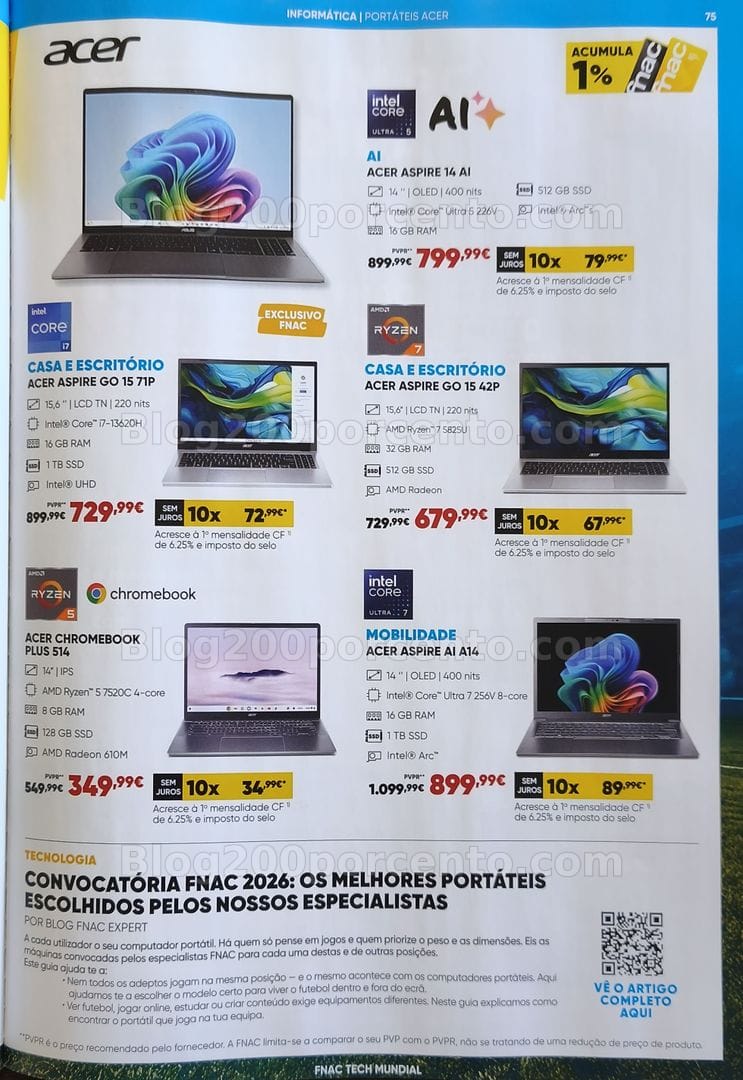 Antevisão Folheto FNAC Especial Mundial Promoções até 28 junho
