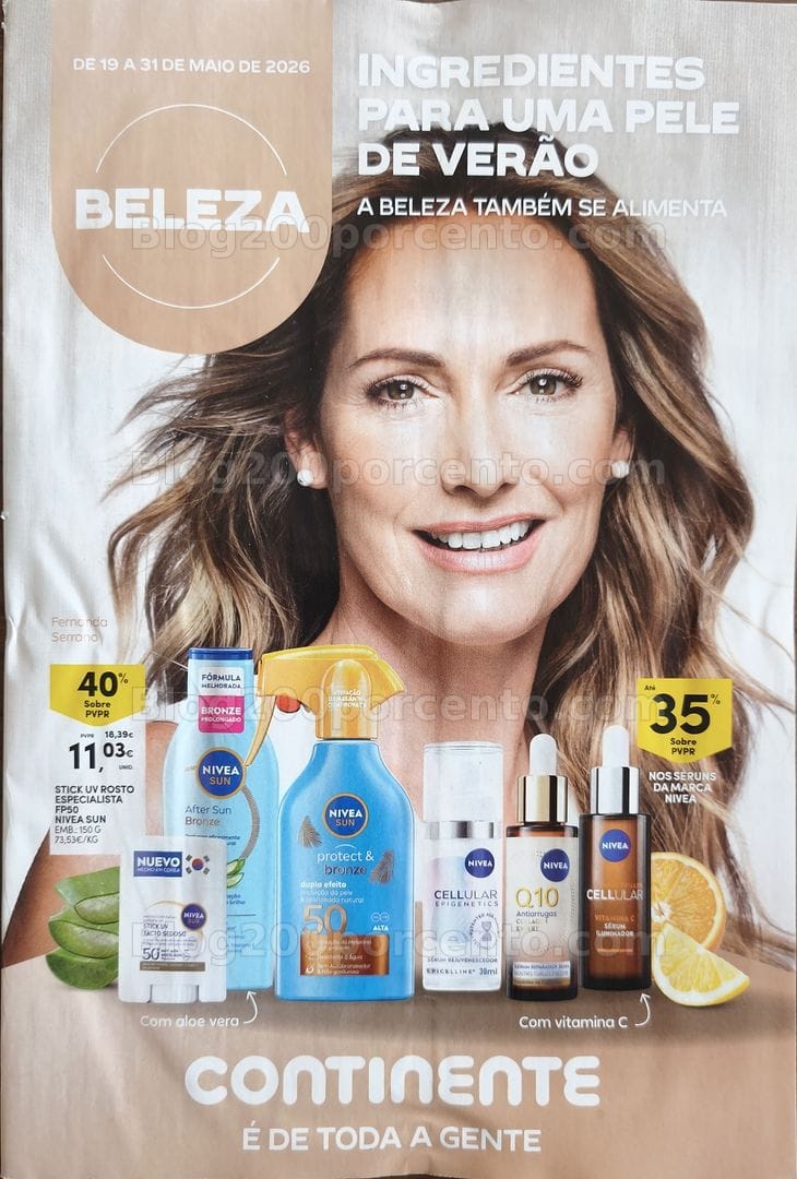 Antevisão Folheto CONTINENTE Beleza Promoções de 19 a 31 maio
