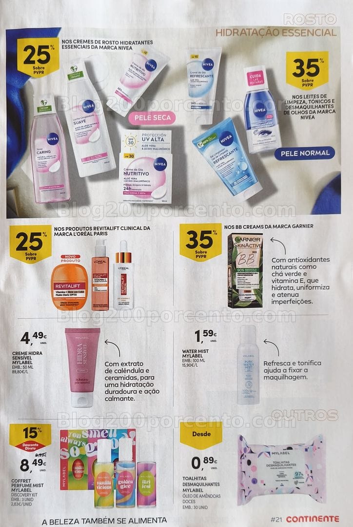 Antevisão Folheto CONTINENTE Beleza Promoções de 19 a 31 maio