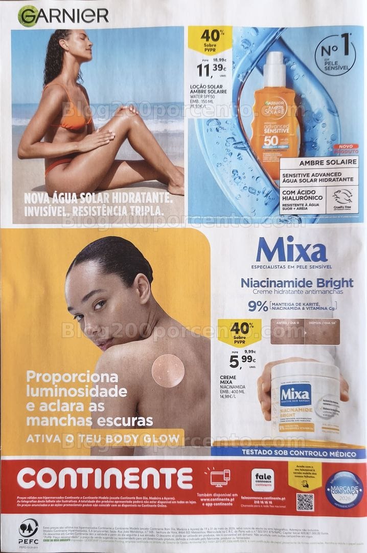 Antevisão Folheto CONTINENTE Beleza Promoções de 19 a 31 maio