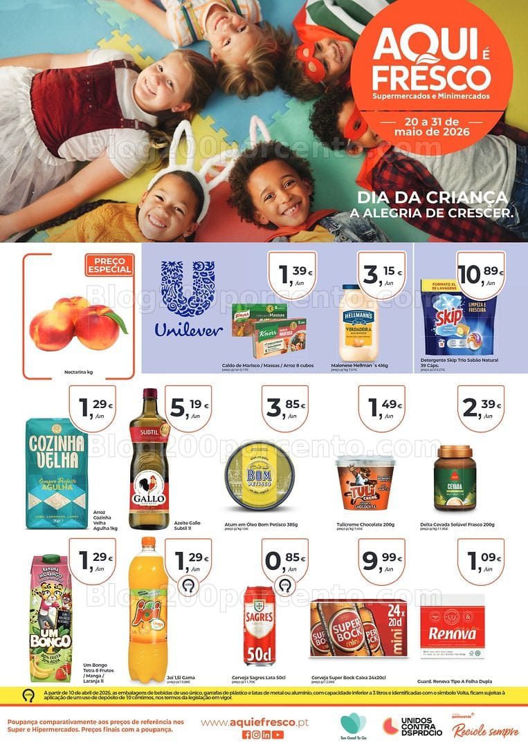Antevisão Folheto AQUI É FRESCO Promoções de 20 a 31 maio