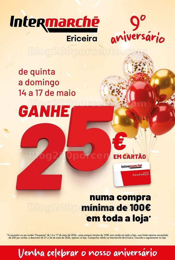Antevisão Folheto INTERMARCHÉ Aniversário Promoções de 14 a 17 maio