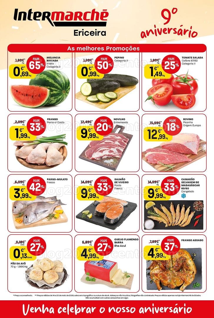 Antevisão Folheto INTERMARCHÉ Aniversário Promoções de 14 a 17 maio