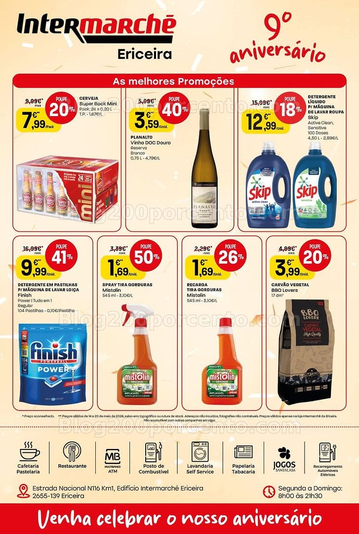 Antevisão Folheto INTERMARCHÉ Aniversário Promoções de 14 a 17 maio