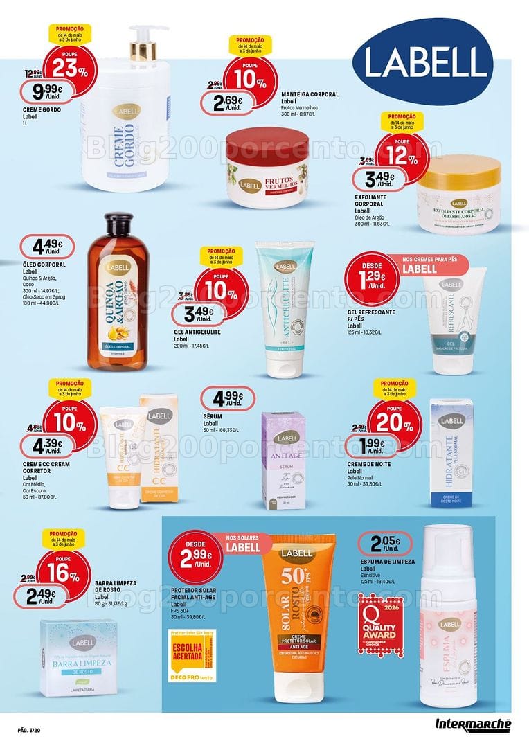 Antevisão Folheto INTERMARCHÉ Beleza Promoções de 14 maio a 3 junho