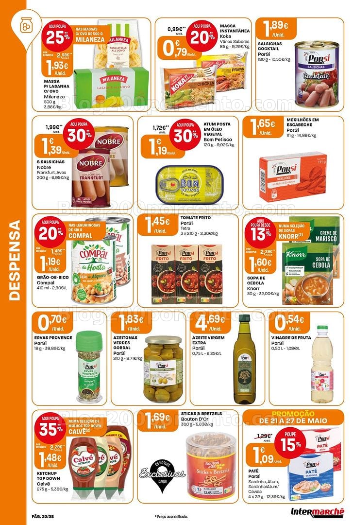Antevisão Folheto INTERMARCHÉ Contact Promoções de 21 a 27 maio