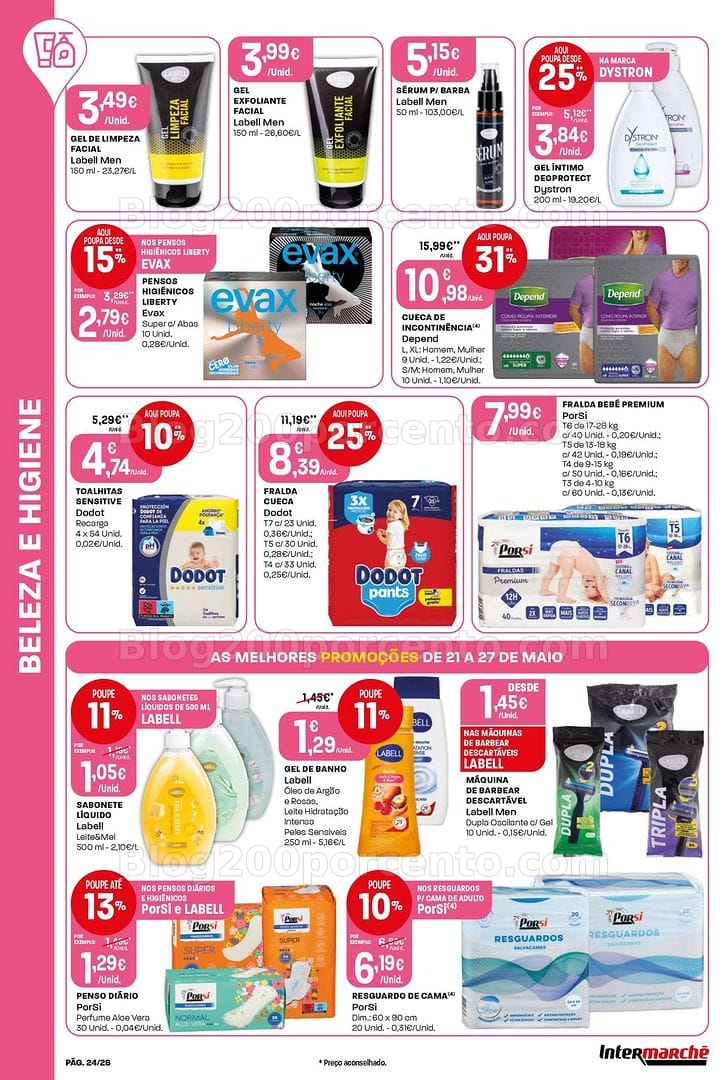 Antevisão Folheto INTERMARCHÉ Contact Promoções de 21 a 27 maio