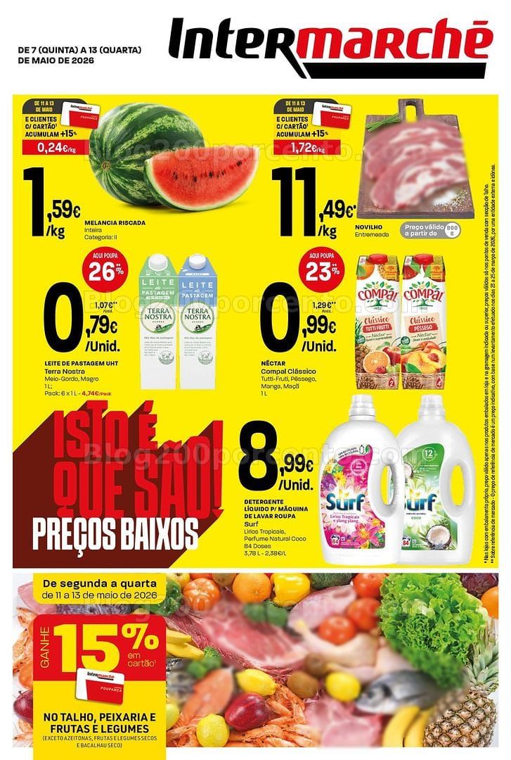 Antevisão Folheto INTERMARCHÉ Contact Promoções de 7 a 13 maio