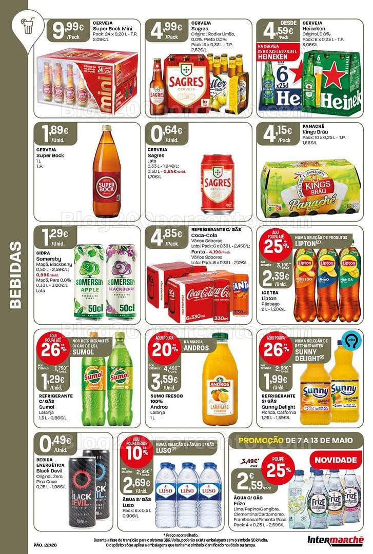 Antevisão Folheto INTERMARCHÉ Contact Promoções de 7 a 13 maio