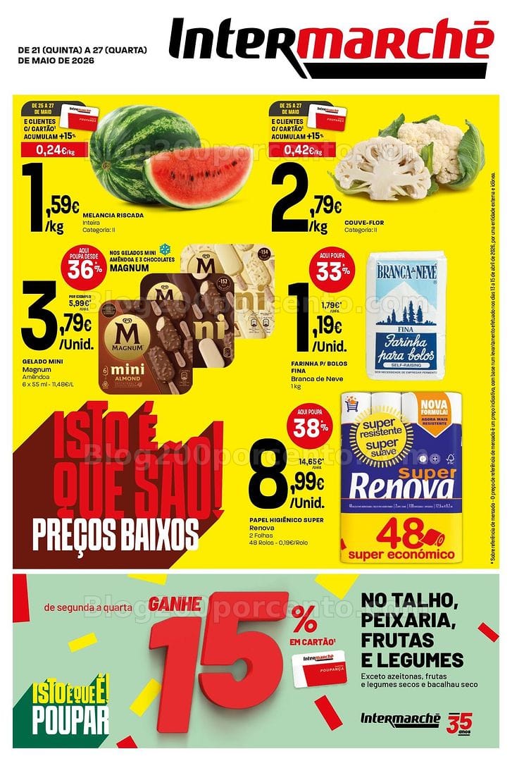 Antevisão Folheto INTERMARCHÉ Mini Promoções de 21 a 27 maio