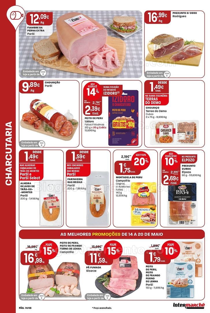 Antevisão Folheto INTERMARCHÉ Super Promoções de 14 a 20 maio