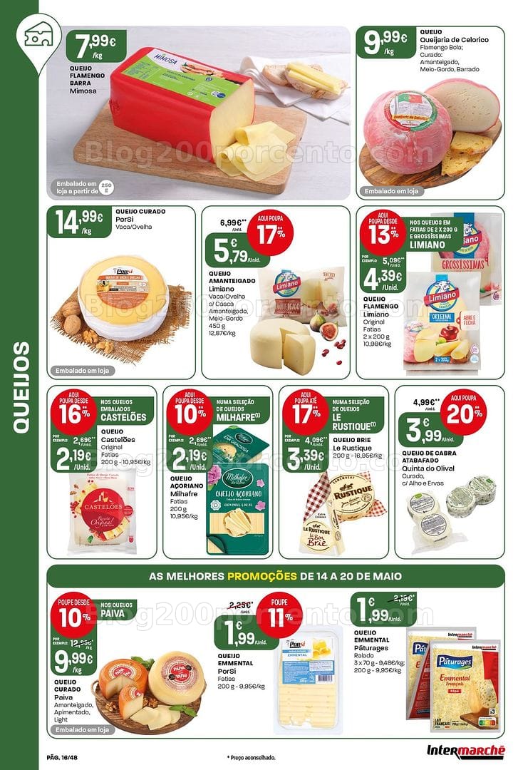 Antevisão Folheto INTERMARCHÉ Super Promoções de 14 a 20 maio
