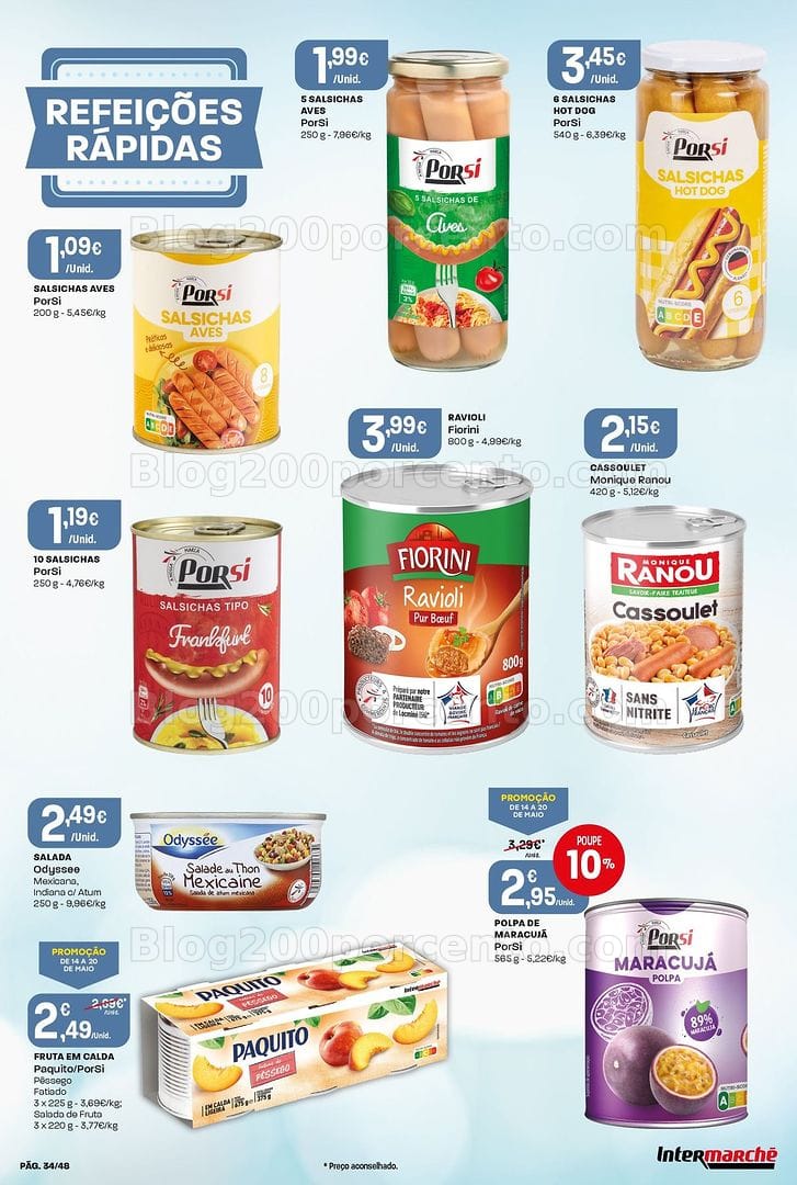 Antevisão Folheto INTERMARCHÉ Super Promoções de 14 a 20 maio