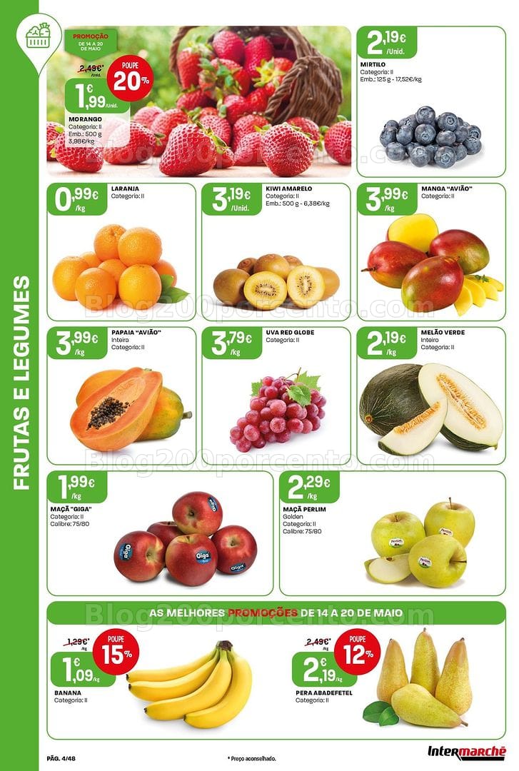 Antevisão Folheto INTERMARCHÉ Frescos Promoções de 14 a 20 maio