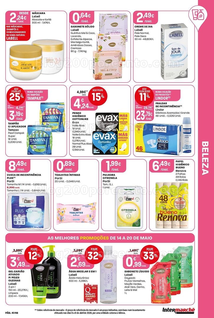 Antevisão Folheto INTERMARCHÉ Super Promoções de 14 a 20 maio