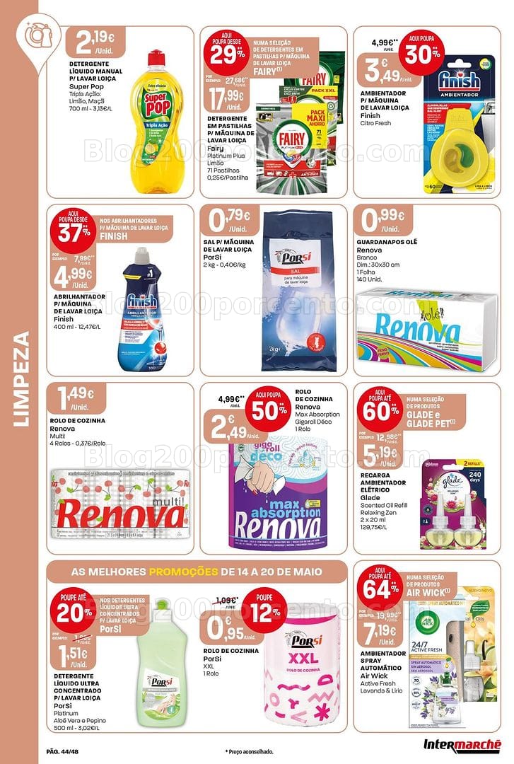Antevisão Folheto INTERMARCHÉ Super Promoções de 14 a 20 maio