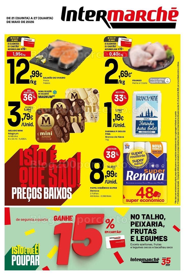 Antevisão Folheto INTERMARCHÉ Super Promoções de 21 a 27 maio
