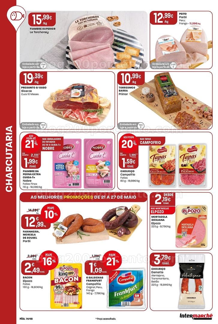 Antevisão Folheto INTERMARCHÉ Super Promoções de 21 a 27 maio