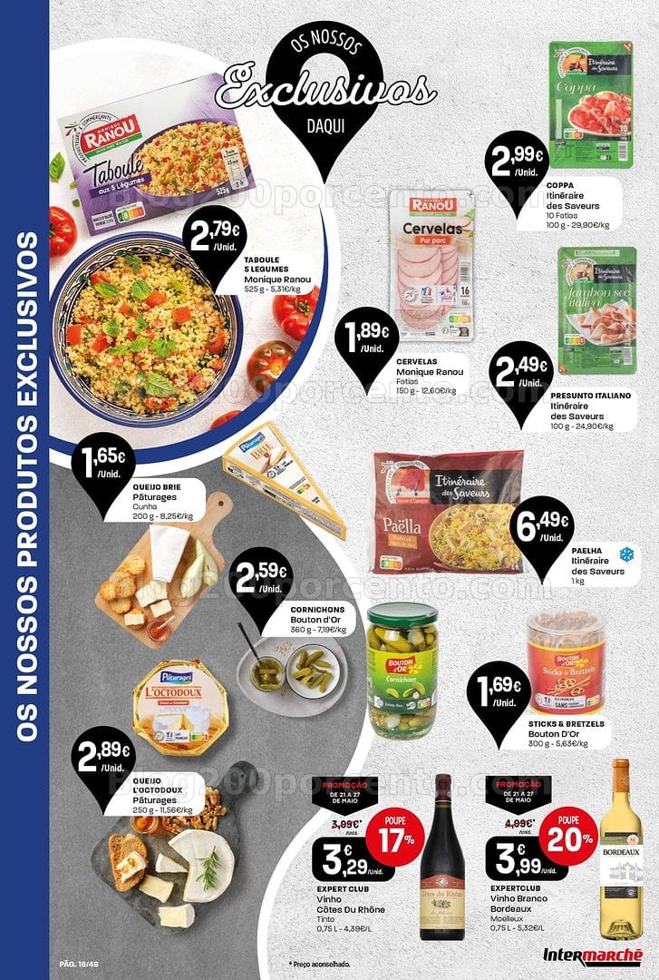 Antevisão Folheto INTERMARCHÉ Super Promoções de 21 a 27 maio