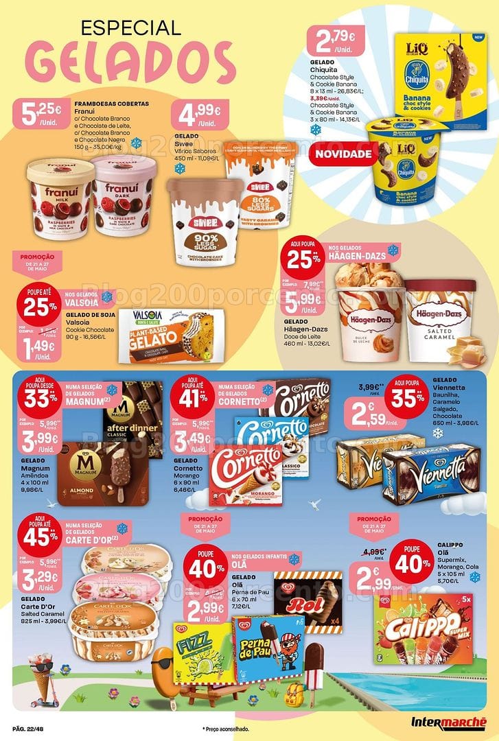 Antevisão Folheto INTERMARCHÉ Super Promoções de 21 a 27 maio
