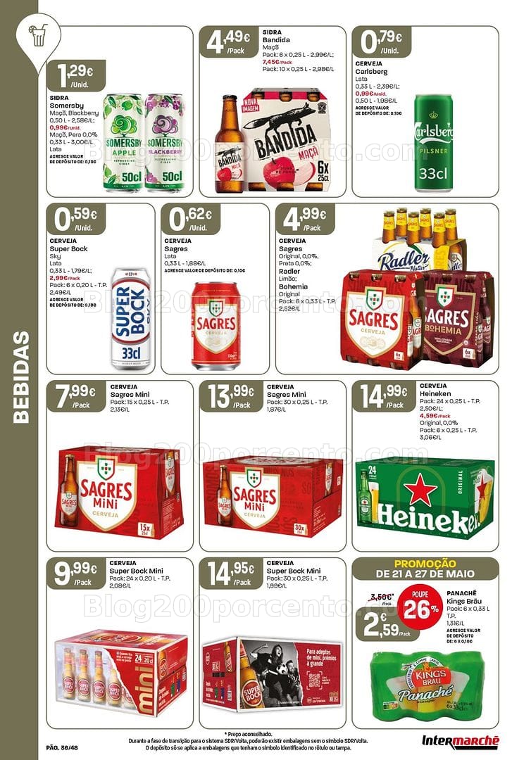 Antevisão Folheto INTERMARCHÉ Super Promoções de 21 a 27 maio