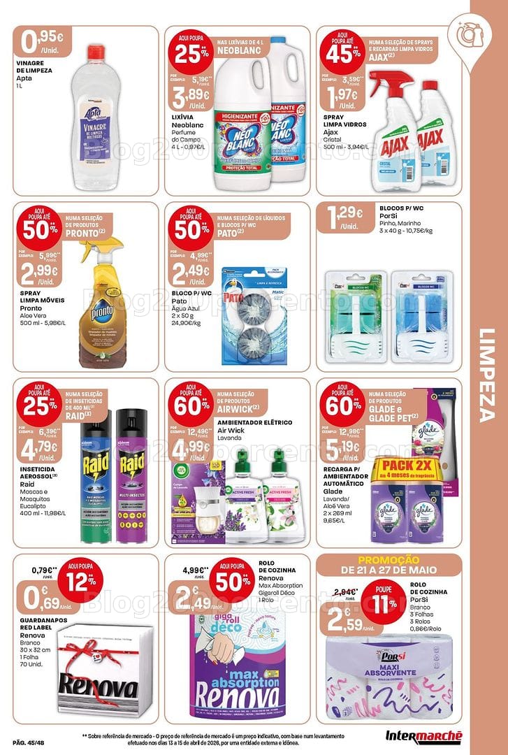 Antevisão Folheto INTERMARCHÉ Super Promoções de 21 a 27 maio