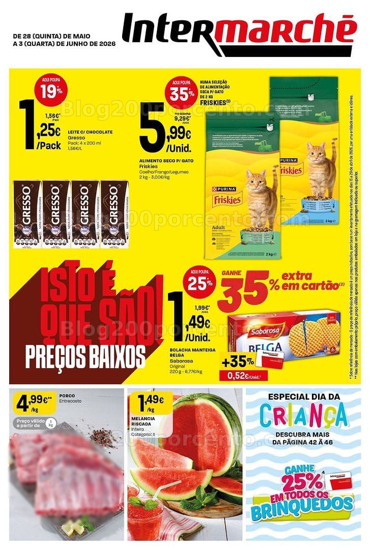 Antevisão Folheto INTERMARCHÉ Super Promoções de 28 maio a 3 junho