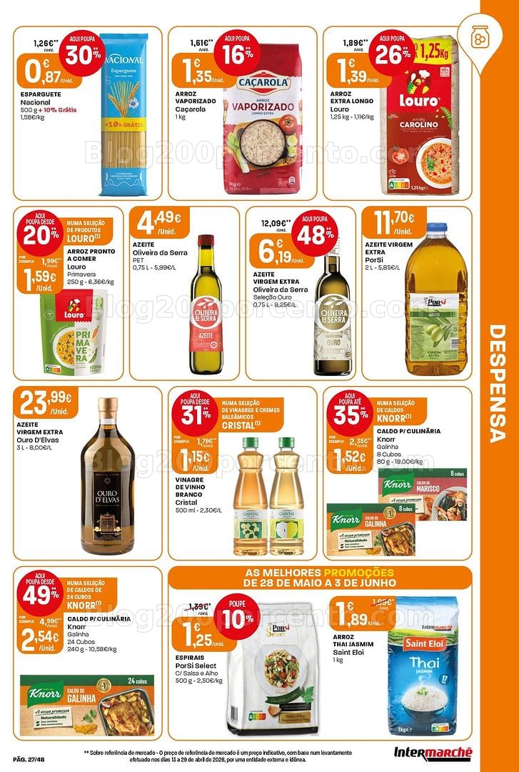 Antevisão Folheto INTERMARCHÉ Super Promoções de 28 maio a 3 junho