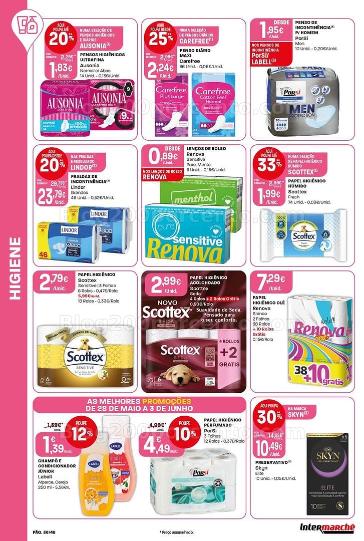 Antevisão Folheto INTERMARCHÉ Super Promoções de 28 maio a 3 junho