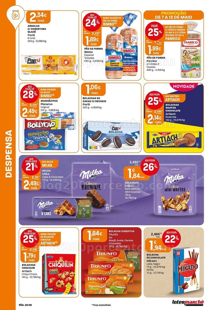 Antevisão Folheto INTERMARCHÉ Super Promoções de 7 a 13 maio