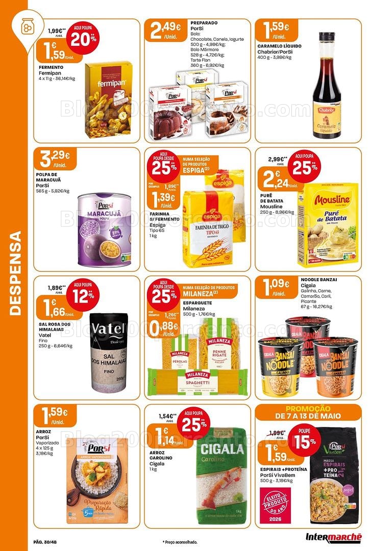 Antevisão Folheto INTERMARCHÉ Super Promoções de 7 a 13 maio
