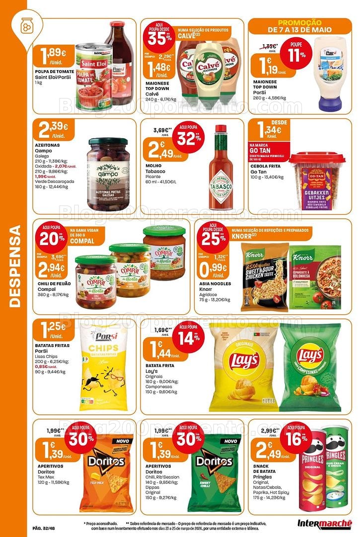 Antevisão Folheto INTERMARCHÉ Super Promoções de 7 a 13 maio