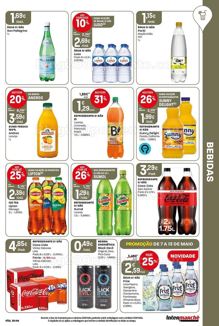 Antevisão Folheto INTERMARCHÉ Super Promoções de 7 a 13 maio