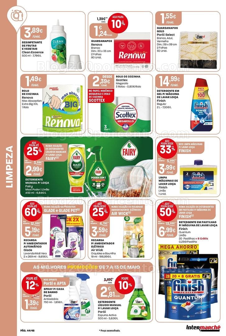 Antevisão Folheto INTERMARCHÉ Super Promoções de 7 a 13 maio