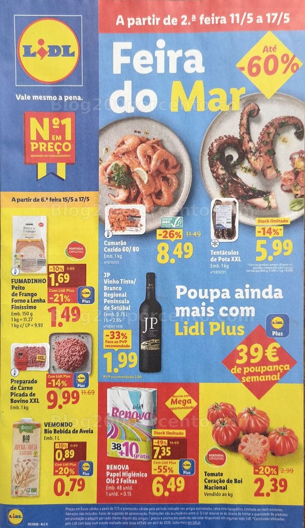 Antevisão Folheto LIDL Promoções de 11 a 17 maio