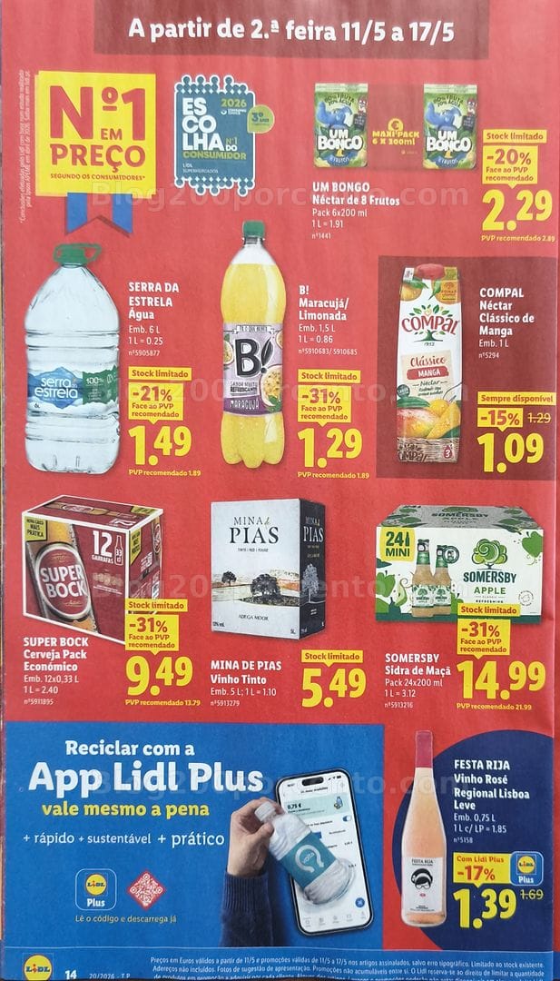 Antevisão Folheto LIDL Promoções de 11 a 17 maio