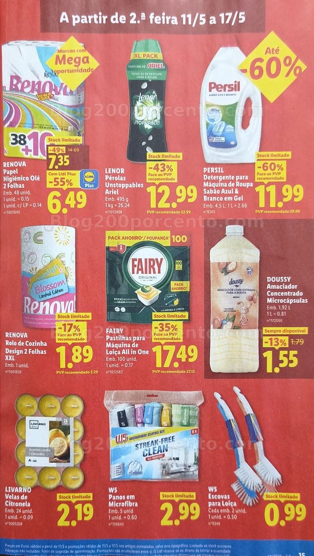 Antevisão Folheto LIDL Promoções de 11 a 17 maio