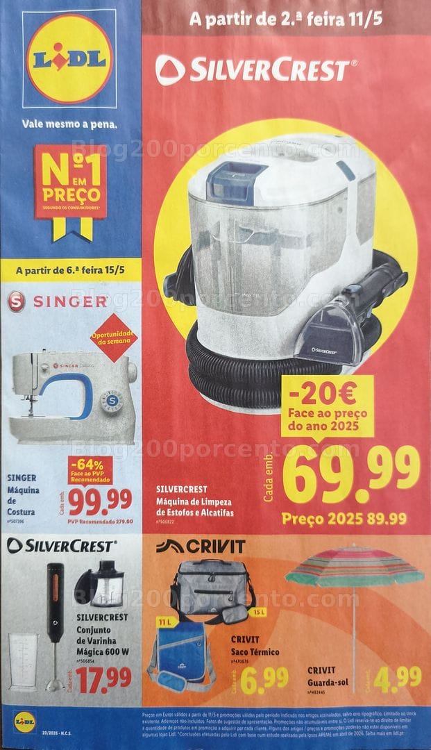 Antevisão Folheto LIDL Bazar Promoções de 11 a 21 maio